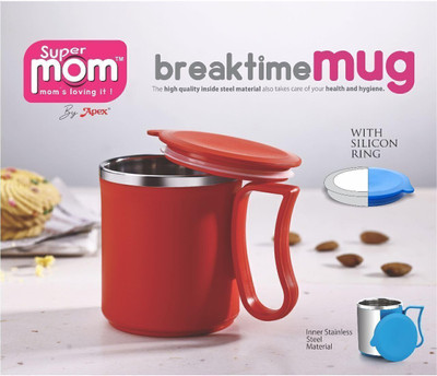 Super mom Break Time Stainless Steel Coffee Mug(300 ml)