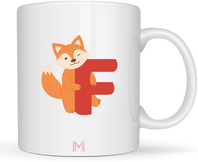 MaddockCorp Maddock F Alphabet Animals Printed for Kids Ceramic Coffee Mug(350 ml)