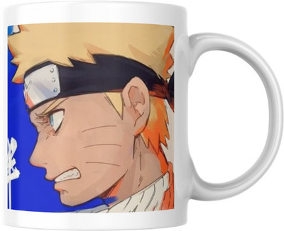 tierstore Durable Ceramic Cup – Naruto vs Sasuke | Stylish Coffee | 350 ML Ceramic Coffee Mug(350 ml)