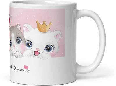 Mr UVD Have a Good Time Kittyies_MUGG Ceramic Coffee Mug(350 ml)