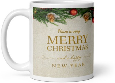 AYUSHMAAN ENTERPRISIS AYUSHMAAN MERRY CHRISTMAS (CERAMIC PRINTED COFFEE MUG) Ceramic Coffee Mug(320 ml)