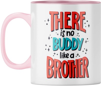 YuBingo Brother Forever - Perfect Sibling Gift, Pink Inner & Handle Ceramic Coffee Mug(310 ml)