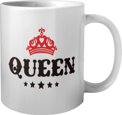 Phirki Studio QUEEN Ceramic Coffee Mug(325 ml)