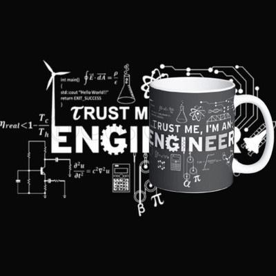 Mr UVD Trust me I am engineer_MUGG Ceramic Coffee Mug(350 ml)
