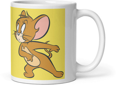 Mr UVD Tom & Jerry-Jerry The Mouse 562 Best Gift Item For Friends_MUGG Ceramic Coffee Mug(350 ml)