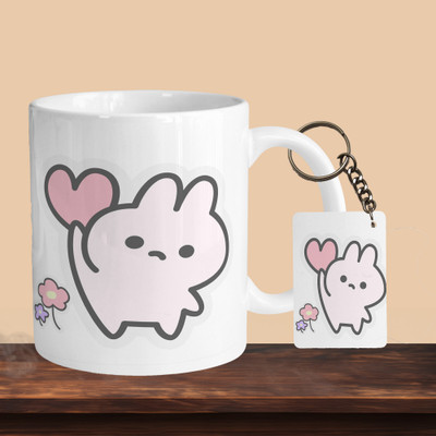 VM MALL 101_Teddy 01 R-R Ceramic Coffee Mug(330 ml)