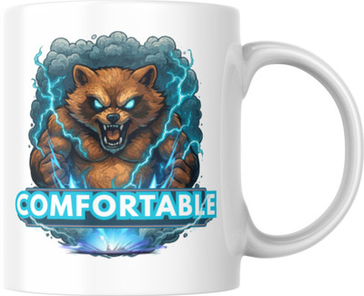 sri hari traders COFFEE MUG LION Ceramic Coffee Mug(350 ml)