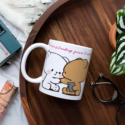 Printhorizon Panda Attractive Funny Quotes with Beautiful Images Printed on a WhM_398 Ceramic Coffee Mug(325 ml)