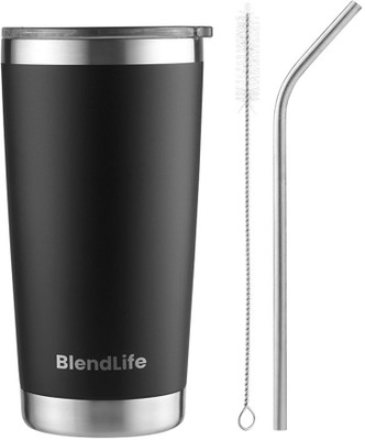 BlendLife Premium Travel Tumbler with Lid Durable Insulated- Ice Drinks & Hot Beverage Stainless Steel Tumbler(600 ml)