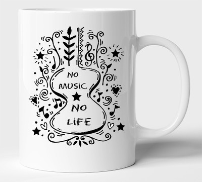 BLISSart NEW_BLS-PM-KP2328-W Ceramic Coffee Mug(350 ml)
