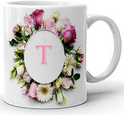 PS Sales Alphabet-08-T Ceramic Coffee Mug(350 ml)