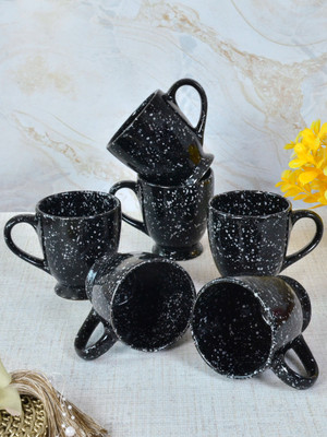 Fabinaliv FLMUG-1040 Ceramic Coffee Mug(280 ml, Pack of 6)