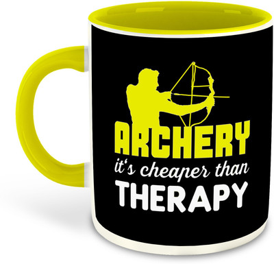 FLEXERSTYLE NEW2025-Archery_new mug_325ml pack of 1 Ceramic Coffee Mug(325 ml)