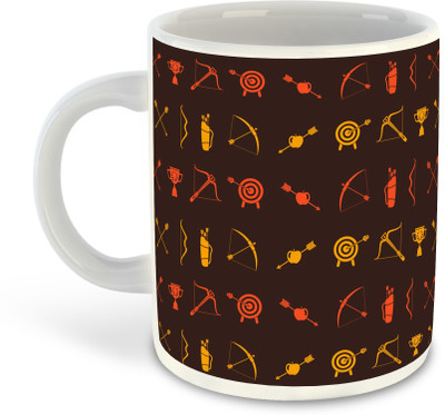 FLEXERSTYLE NEW2025-Mug Archery-CM-325 ml pack of 1 _NEW Ceramic Coffee Mug(325 ml)