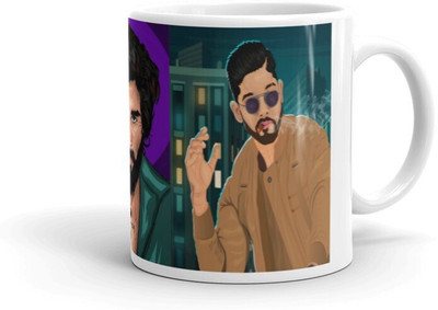 Mr UVD Allu Arjun Fans/ Allu Arjun 3 Collage Photos Premium Quality (35ml)_MUGG Ceramic Coffee Mug(350 ml)
