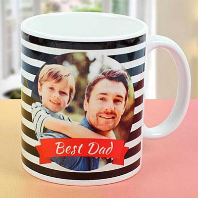 FNP Personalized For Dad Ceramic Coffee Mug(325 ml)
