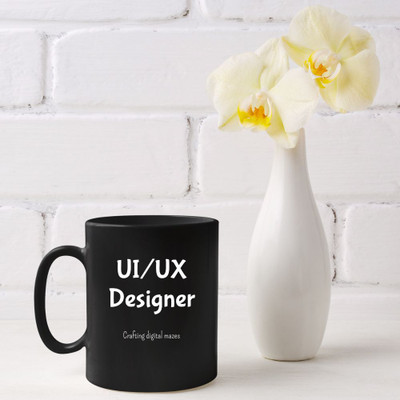 Moon Glow Inspirations UI/UX Designer Ceramic Coffee Mug(325 ml)