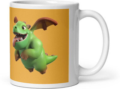 Mr UVD Flying Green Cartoon_MUGG Ceramic Coffee Mug(350 ml)