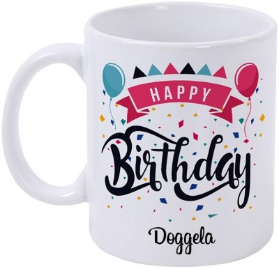 epheriwala Happy Birthday DOGGELA /Birthday Gifts Printed Ceramic Coffee Mug(350 ml)