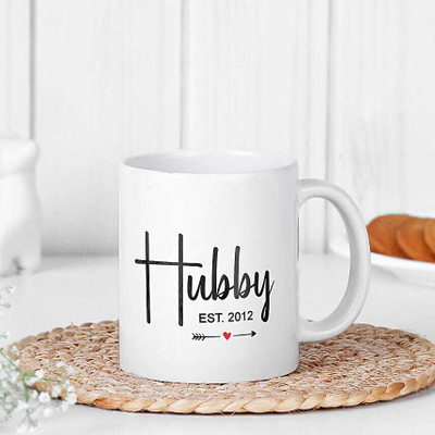 FNP Year of Us Hubby Ceramic Coffee Mug(325 ml)