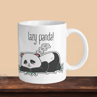 Print Ginnie 101_Lazy Panda R Ceramic Coffee Mug(325 ml)