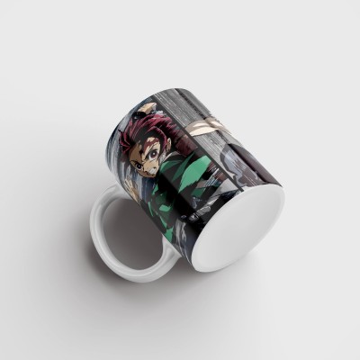 MugsNation Demon Slayer| Tanjiro,Zenitsu,Inosuke Ceramic Coffee Mug(330 ml)