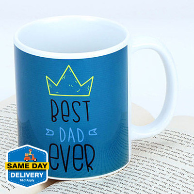 FNP Best Ever Dad Hand Delivery Ceramic Coffee Mug(325 ml)