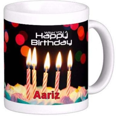 GNS Happy Birthday Gift for Aaradhya Music 006 Ceramic Coffee Mug(325 ml)