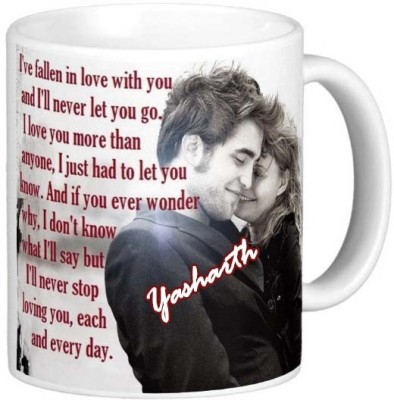 Exocticaa Romantic Gift for Yasharth I Love You 088 Ceramic Coffee Mug(325 ml)