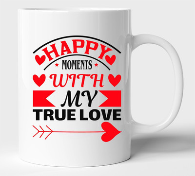 BLISSart NEW_BLS-PM-KP2300-W Ceramic Coffee Mug(350 ml)