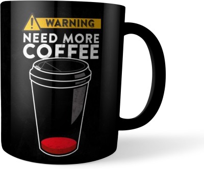 Morons Coffee Quotes - Motivation Collection - Black Patch (D4) Ceramic Coffee Mug(350 ml)