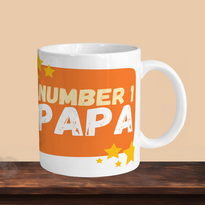 Print Ginnie 101_Number 1 Papa R Ceramic Coffee Mug(325 ml)
