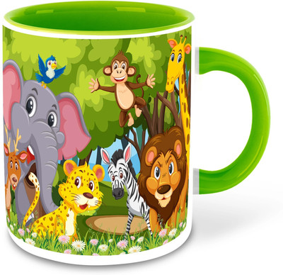 FLEXERSTYLE NEW2025-Mug AnimalCartoon3325 ml pack of 1 _NEW Ceramic Coffee Mug(325 ml)