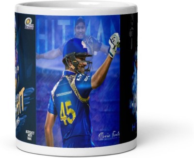 Dr Farfar Hitman R0hit Sharma Best Gift Item For Cricket Fan For Girls And Boys Ceramic Coffee Mug(350 ml)