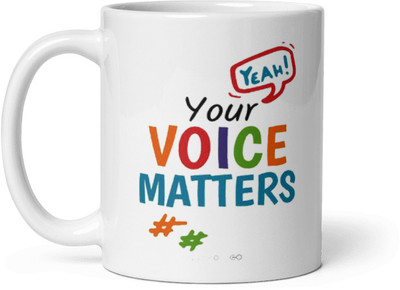 demitasse store your voice matters, coffee mug Ceramic Coffee Mug(330 ml)