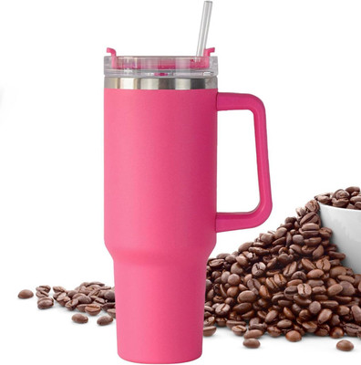 ADC ENTERPRISES Stylish Stainless Steel Insulated Tumbler with Handle and Straw Coffee Stainless Steel Coffee Mug(1200 ml)