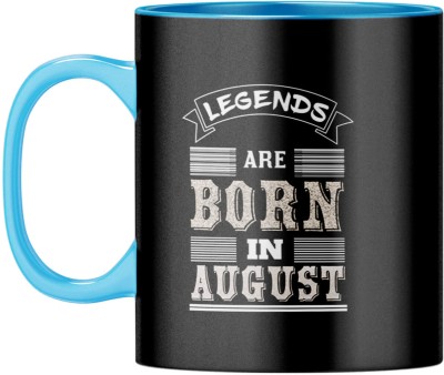 YuBingo August Birthday - Light Blue - Legends Born in August Celebration Ceramic Coffee Mug(310 ml)