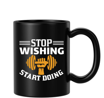BLISSart NEW_BLS-PM-KP076-W Ceramic Coffee Mug(350 ml)