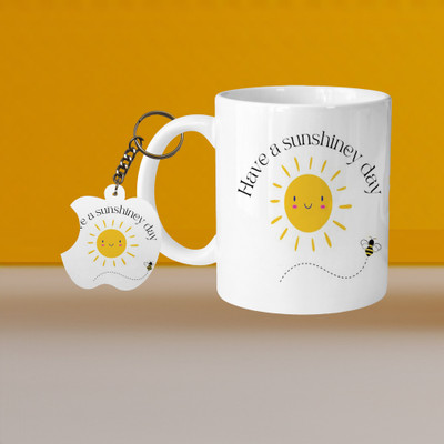 Print Ginnie 101_VM Enjoy Your Meal L-S Ceramic Coffee Mug(325 ml)