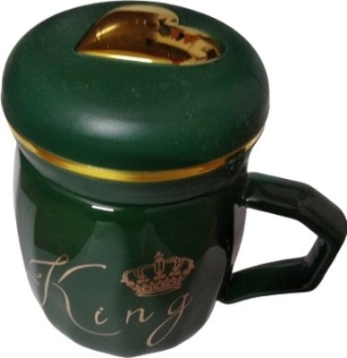 MUNJAL KingQueen10 Ceramic Coffee Mug(200 ml)