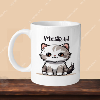 Print Ginnie 101_Cat Meoww R-O Ceramic Coffee Mug(325 ml)