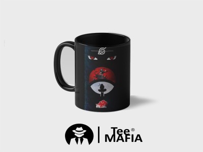 Tee Mafia Naruto Merchandise All character Black Ceramic Coffee Ceramic Coffee Mug(330 ml)