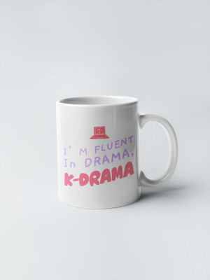 Epic Merch I’m fluent in K-drama Ceramic Coffee Mug(350 ml)