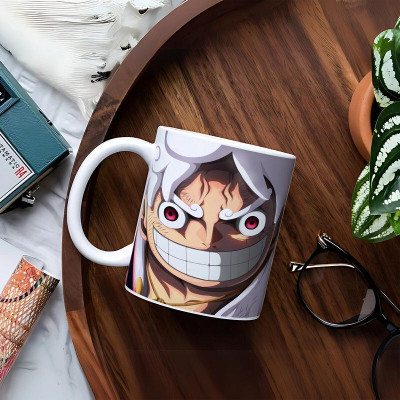 FLEXERSTYLE Anime Printed Cartoon Coffee Cartoons for Kids Girls Boys M_701 Ceramic Coffee Mug(325 ml, Pack of 2)