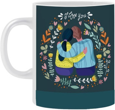 NOBI Printed Ceramic For Gifting 330ml Model 0973 Ceramic Coffee Mug(330 ml)