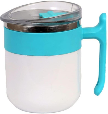 ORLUXE Coffee 350ML | Plastic Outer & Stainless Steel Inner with Lid | Stainless Steel, Plastic Coffee Mug(350 ml)