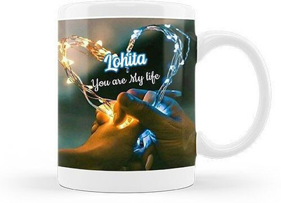 sublix Mug 325 ml pack of 1 KUNDAN_MUG078 Ceramic Coffee Mug(325 ml)