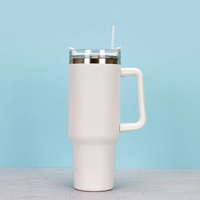 HRKH 1200ml Stainless Steel Tumbler with straw Aluminium Tumbler(1200 ml)