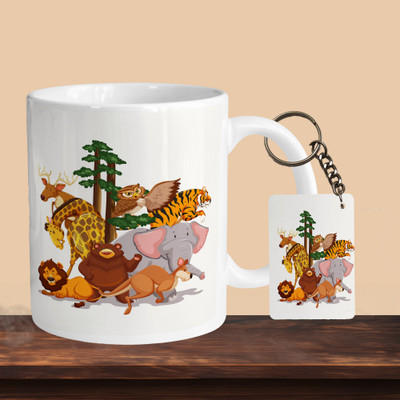 VM MALL 101_Animals R-R Ceramic Coffee Mug(330 ml)