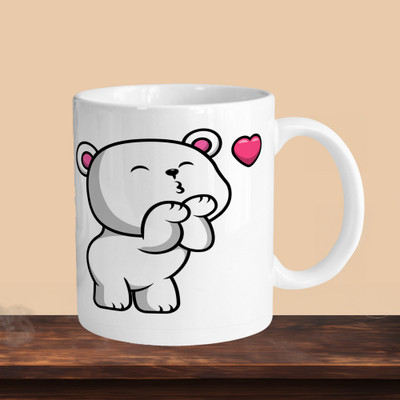 VM MALL 101_Teddy R Ceramic Coffee Mug(330 ml)